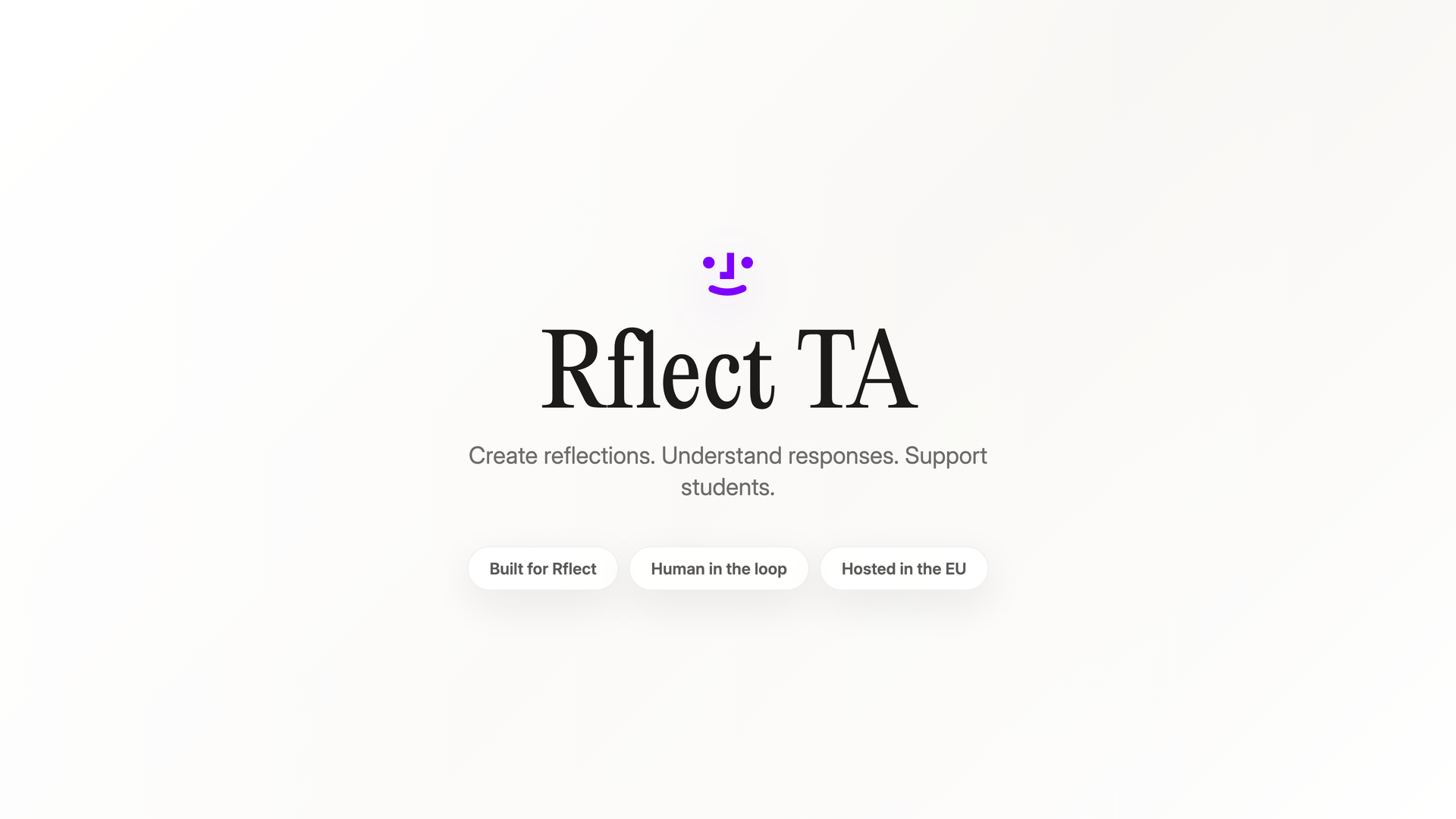 Introducing the Rflect Teaching Assistant - Saving Universities Hours of Preparation Time